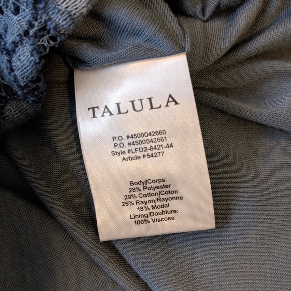 Talula Aritzia Blue Lace Dress 2 - Picture 8 of 8